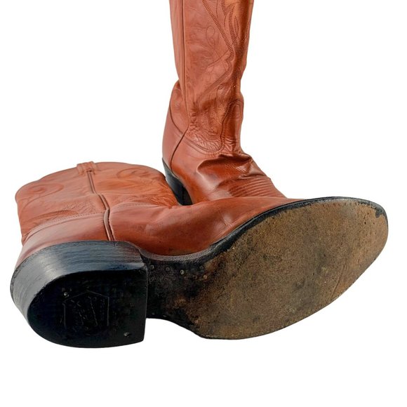 TONY LAMA‎ Style 6383 Cognac Lama Calf Leather Western Boots main image 7